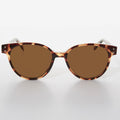 Round Horn Rim Cat Eye Women's Vintage Sunglass - Jackson