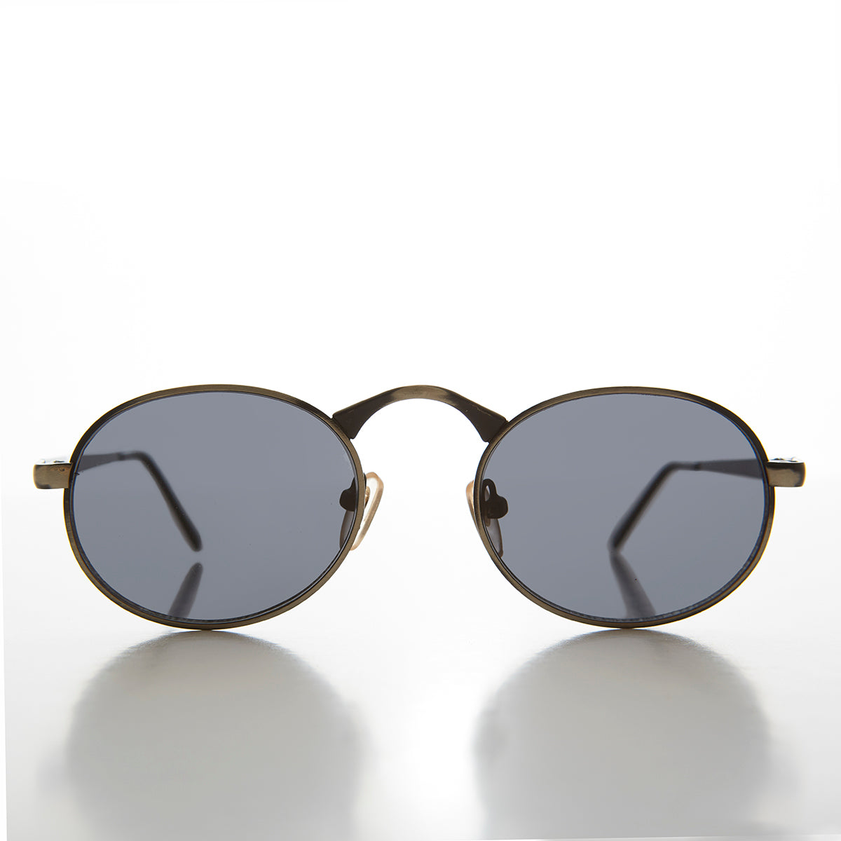 Victorian Oval Industrial Metal Vintage Sunglass - Jethro