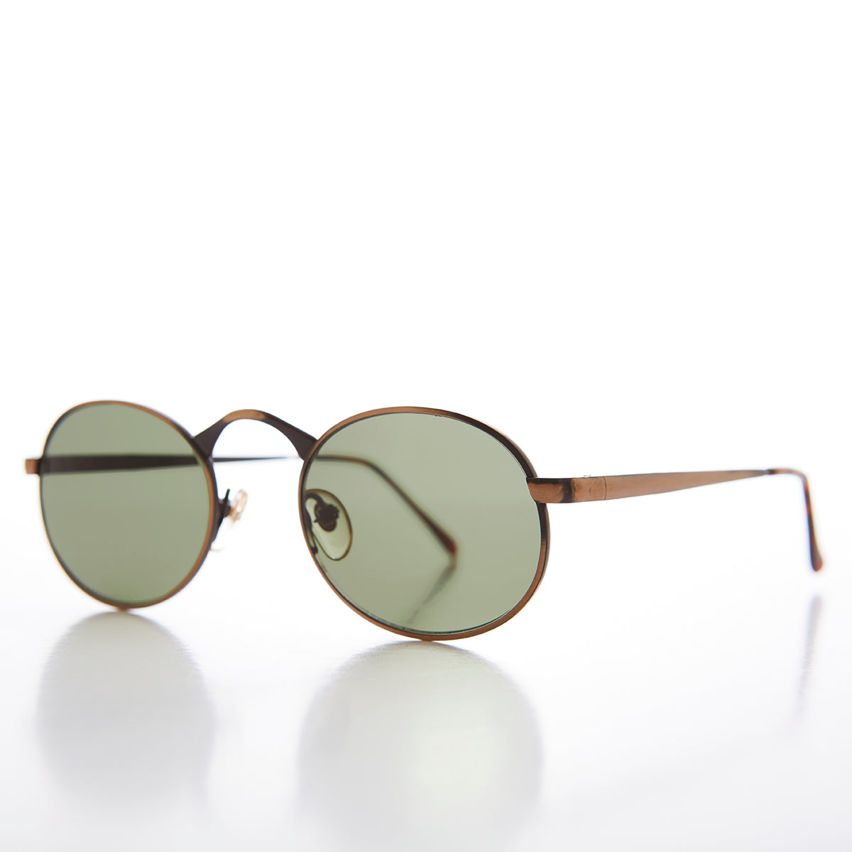Victorian Oval Industrial Metal Vintage Sunglass - Jethro