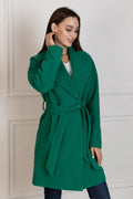 Amber Wool Cashmere Tailored Coat