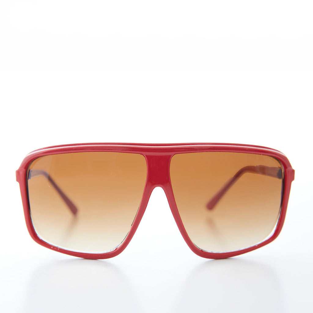 Large Square Aviator Vintage Sunglasses - Kreski