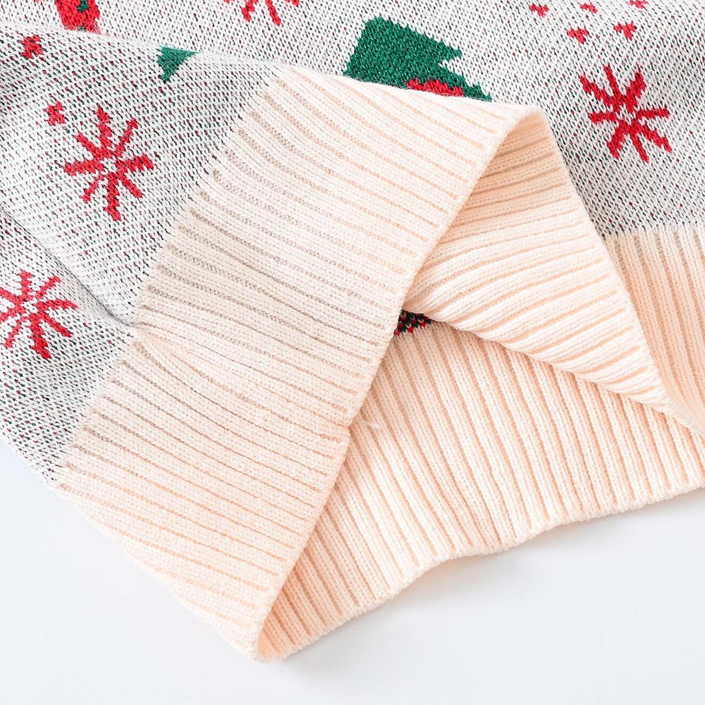 Kids Reindeer Jacquard Christmas Holiday Sweater | NCS