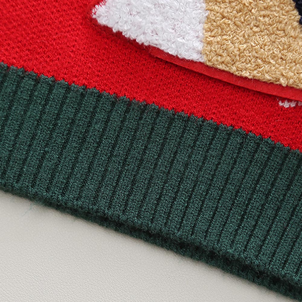 Kids Reindeer Plush Christmas Knit Sweater | NCS