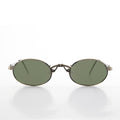 Small Oval Victorian Steampunk 90s Sunglass - Leon 2