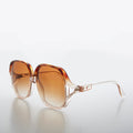 Oversized 80s Women's Vintage Sunglasses - Monica