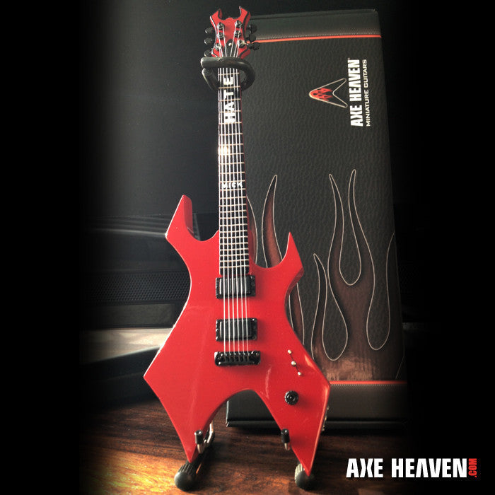 Mick Thompson Signature Red Warlock Miniature Guitar Replica Collectible