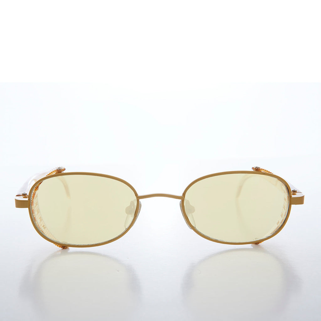 Cyber Punk Oval Vintage Sunglass - Mystery
