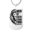 Men of Faith Dog Tag Necklace