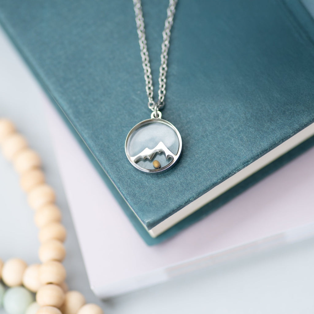 Mustard Seed Mountain Necklace