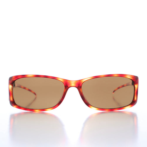 90s Sleek Wrap Sunglasses with Side Shields - Olympic
