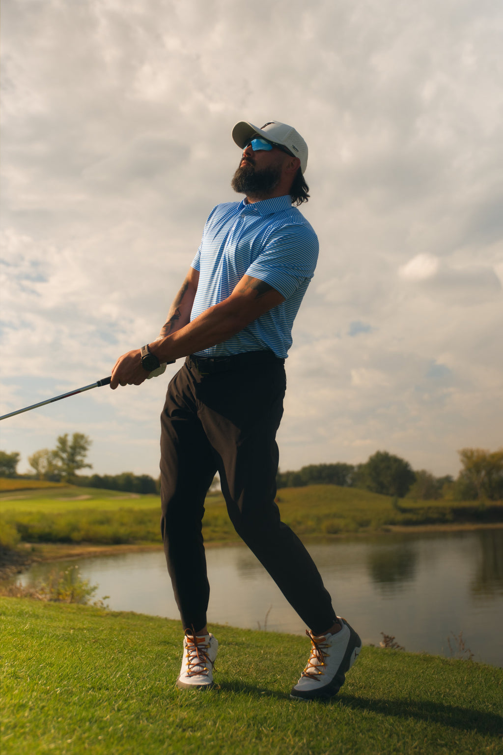 Summer stripes Performance Polo