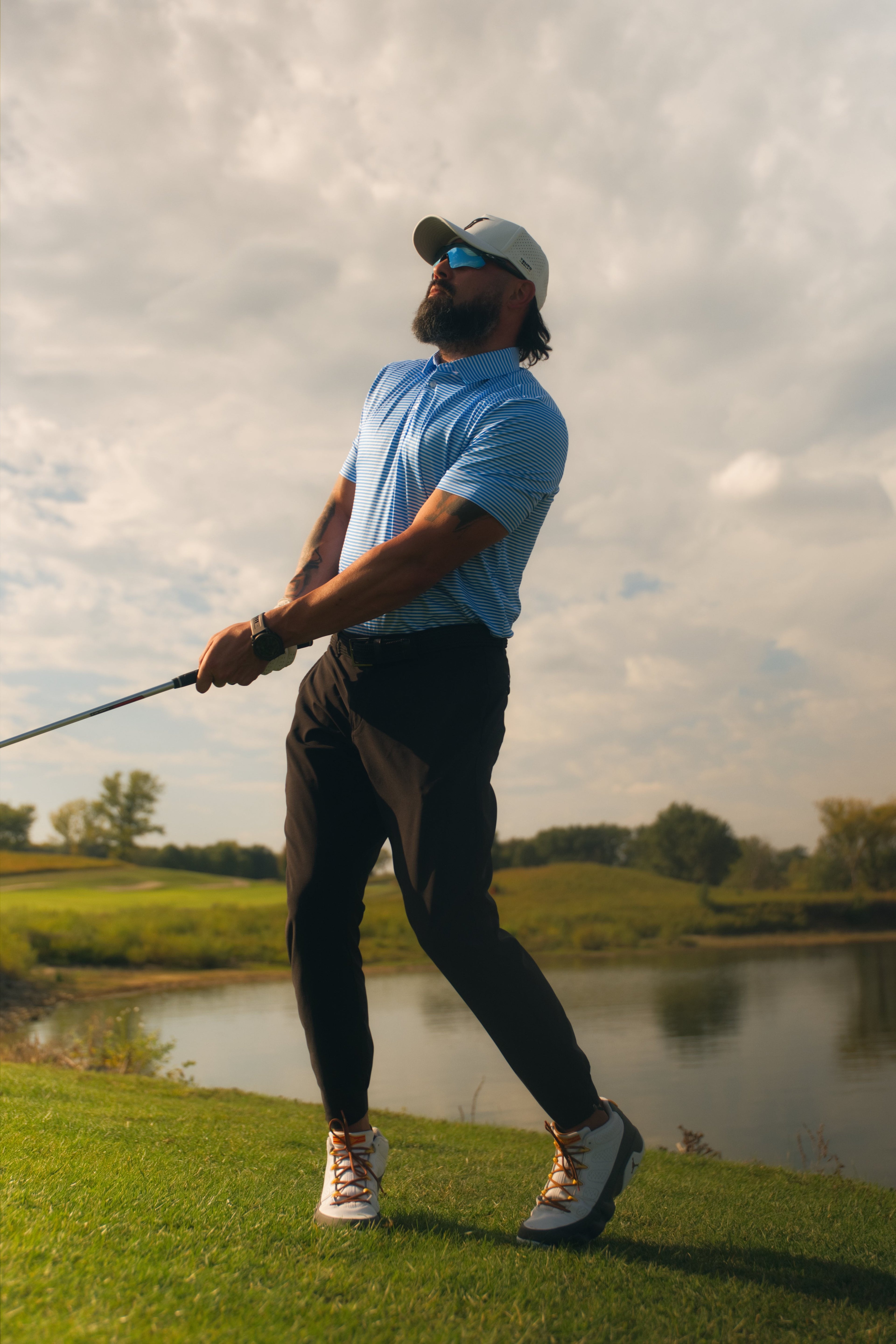 Summer stripes Performance Polo