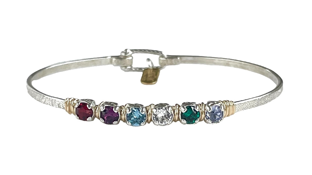 Custom Mothers Birthstone Bracelet Mid-Sized