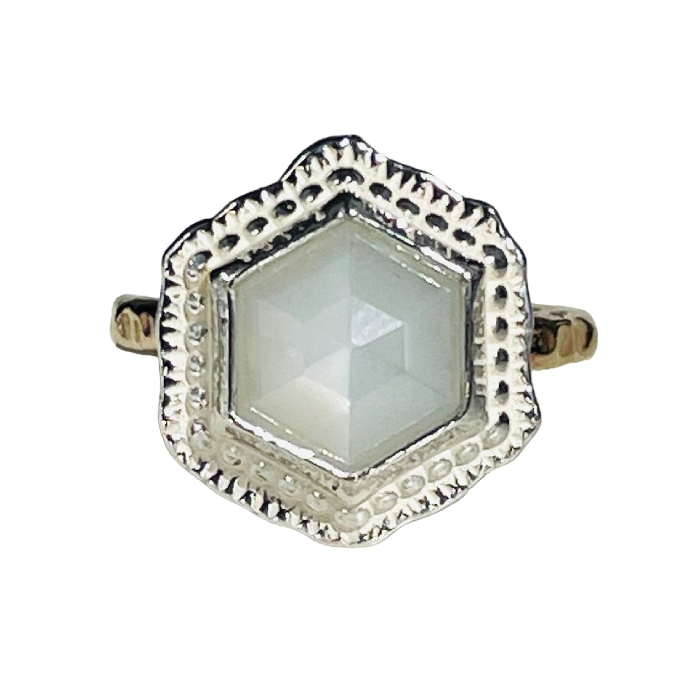 Hex Gemstone Ring