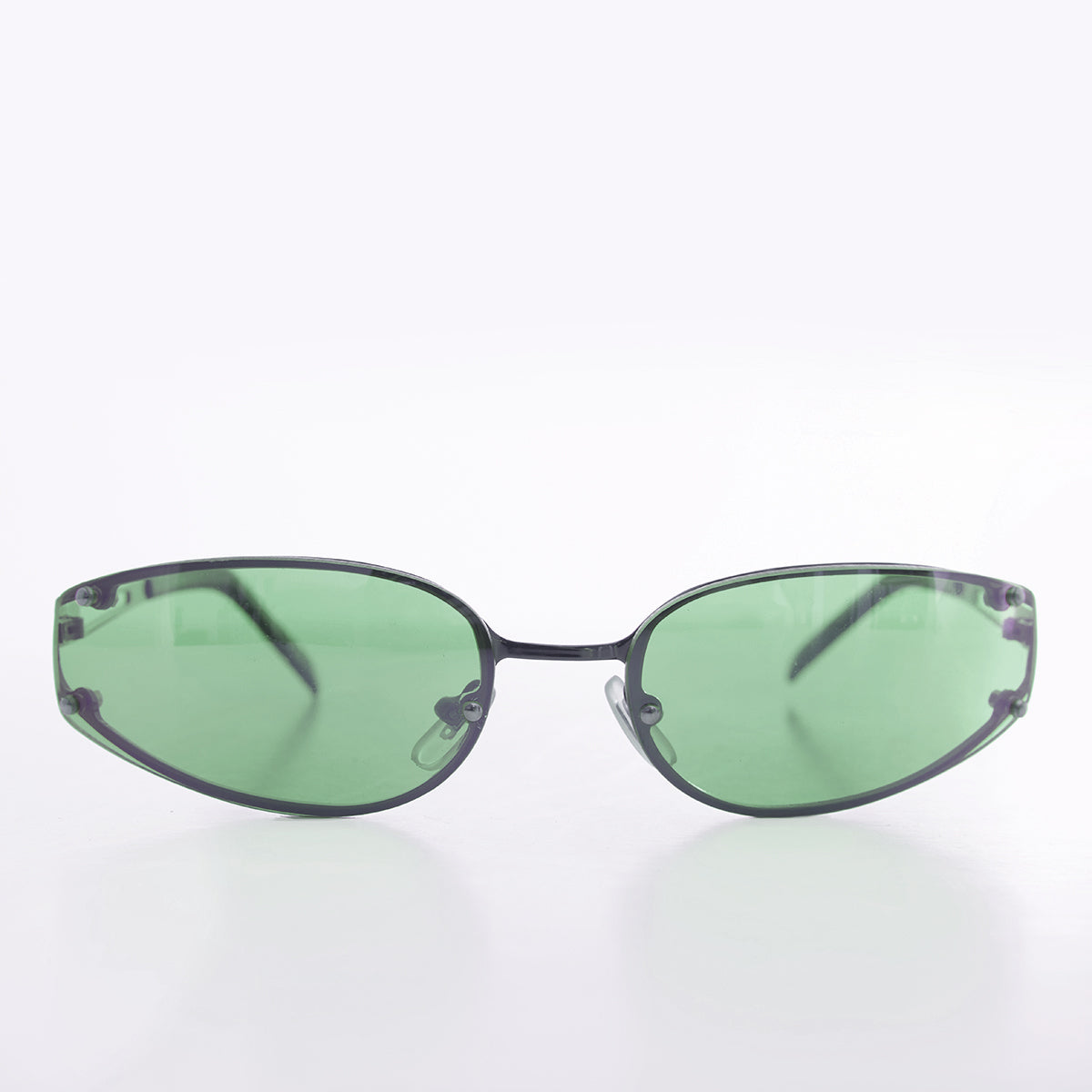 Oval Y2k Wrap Around Sunglasses - Rickey