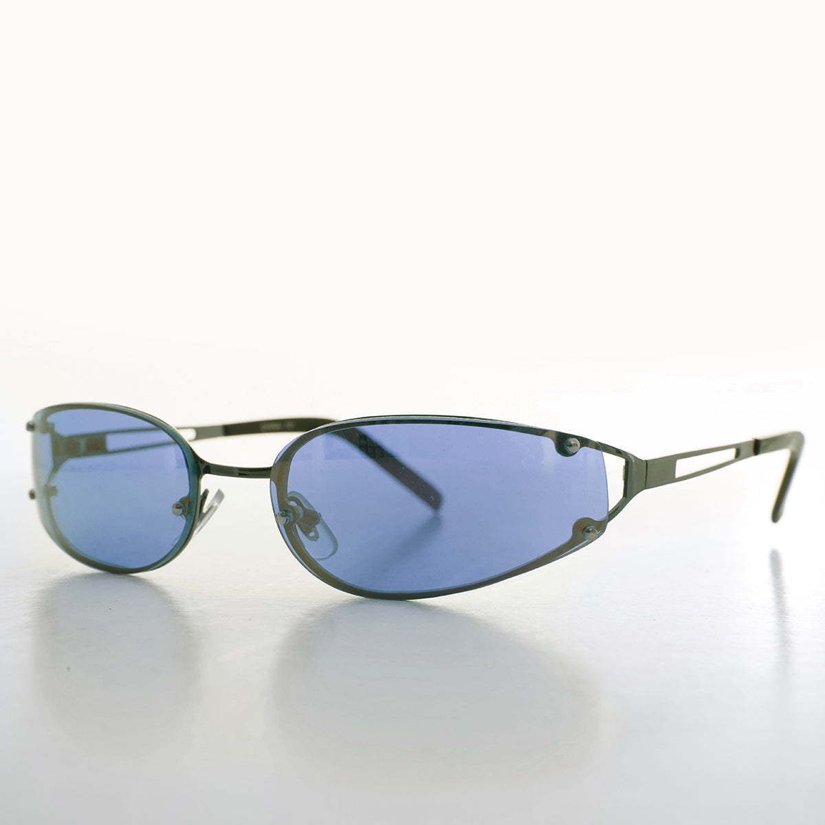 Oval Y2k Wrap Around Sunglasses - Rickey