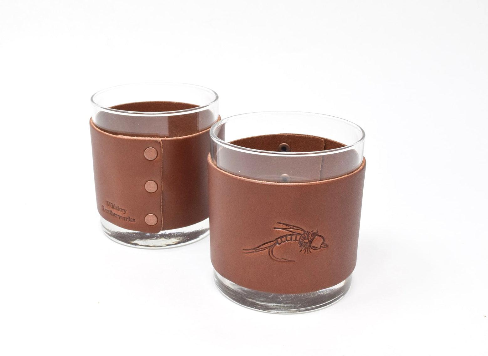 Fly Stamped Rocks Glasses