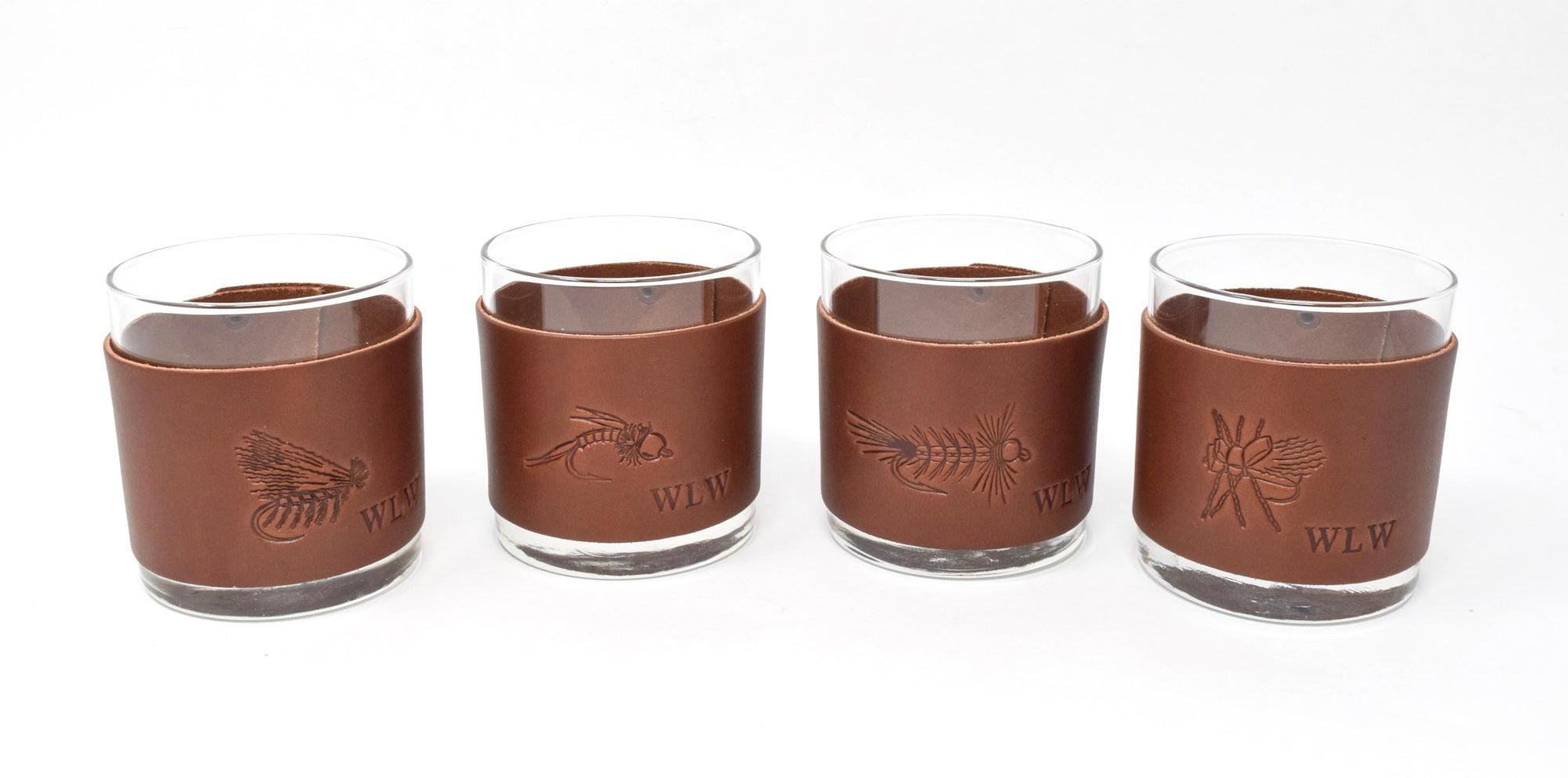 Fly Stamped Rocks Glasses