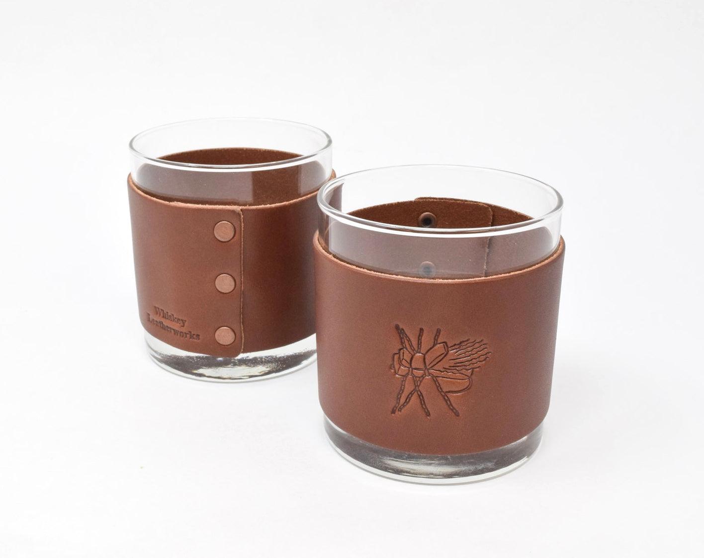 Fly Stamped Rocks Glasses