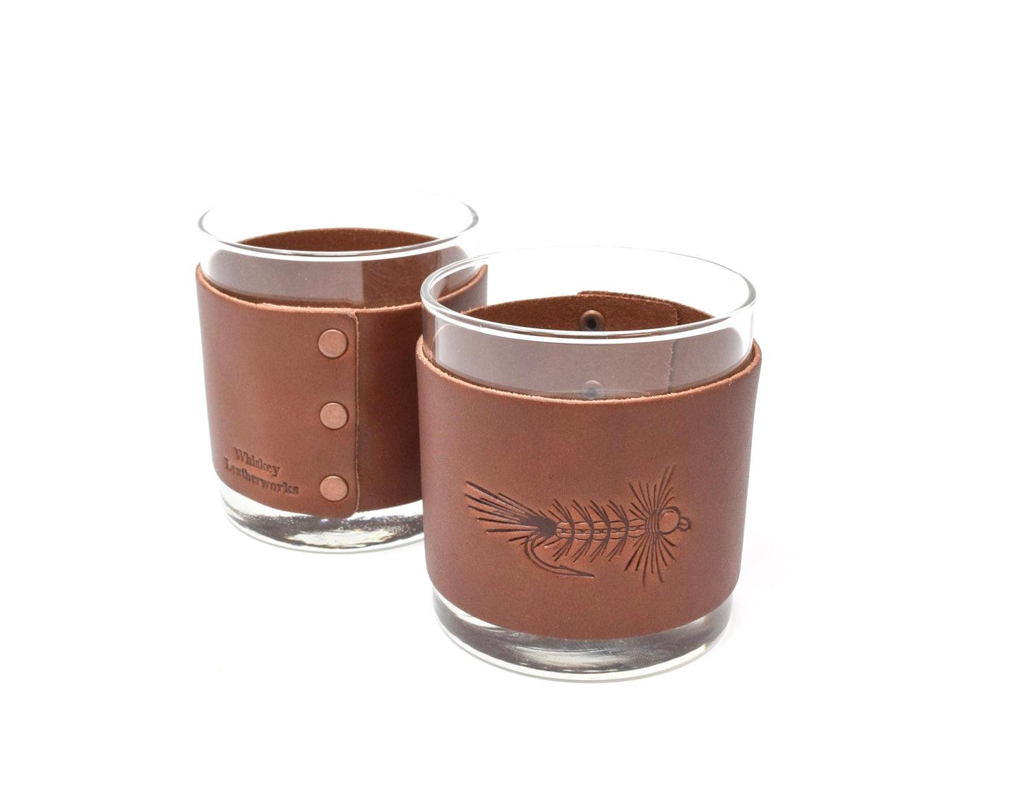 Fly Stamped Rocks Glasses