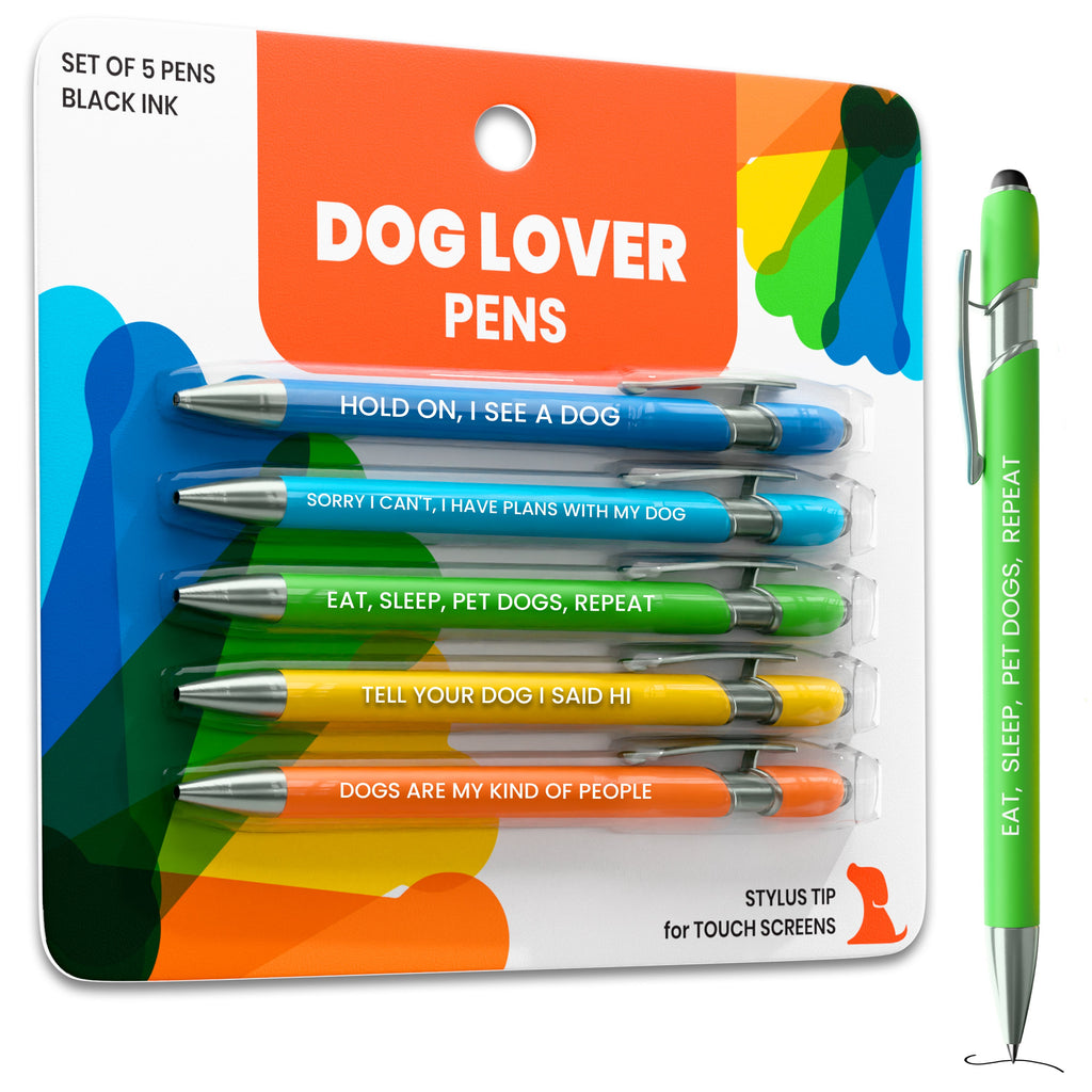 Dog-Themed Stylus Pen Sets & Refills