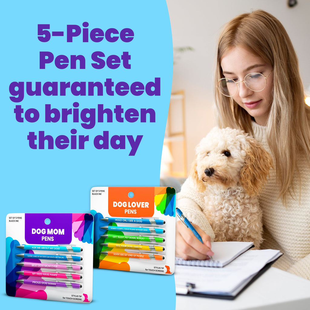 Dog-Themed Stylus Pen Sets & Refills