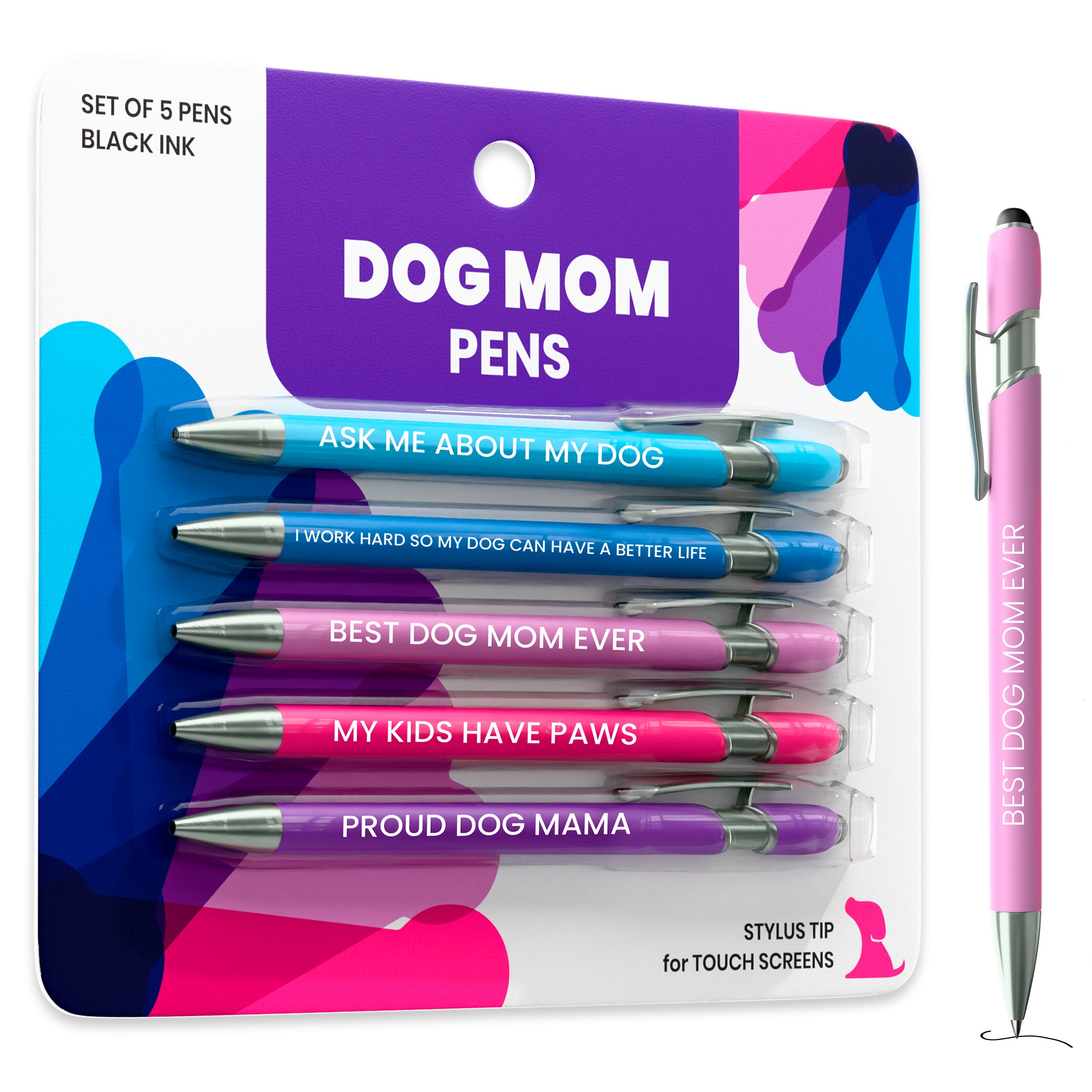 Dog-Themed Stylus Pen Sets & Refills