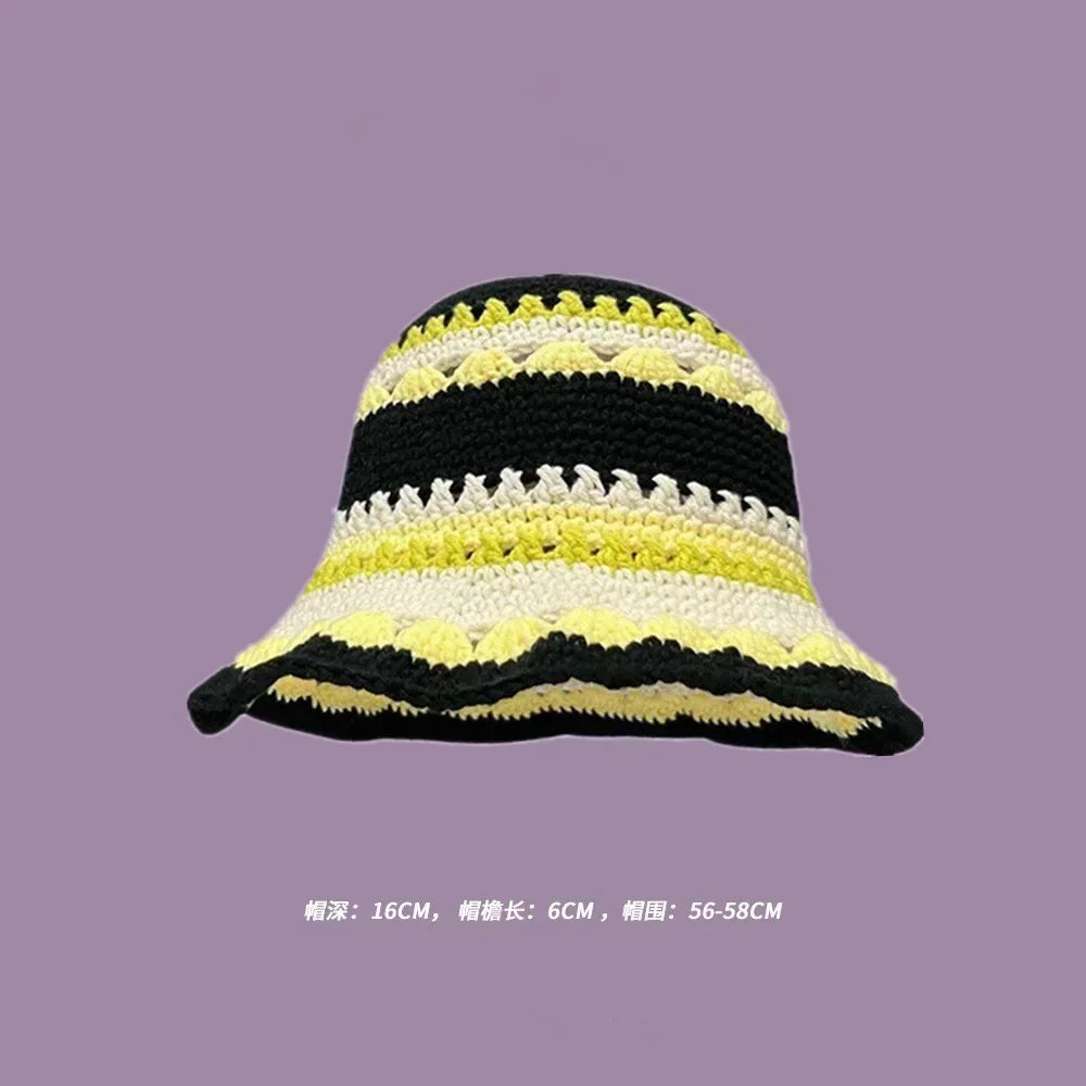Handmade Knitted Bucket  Hat