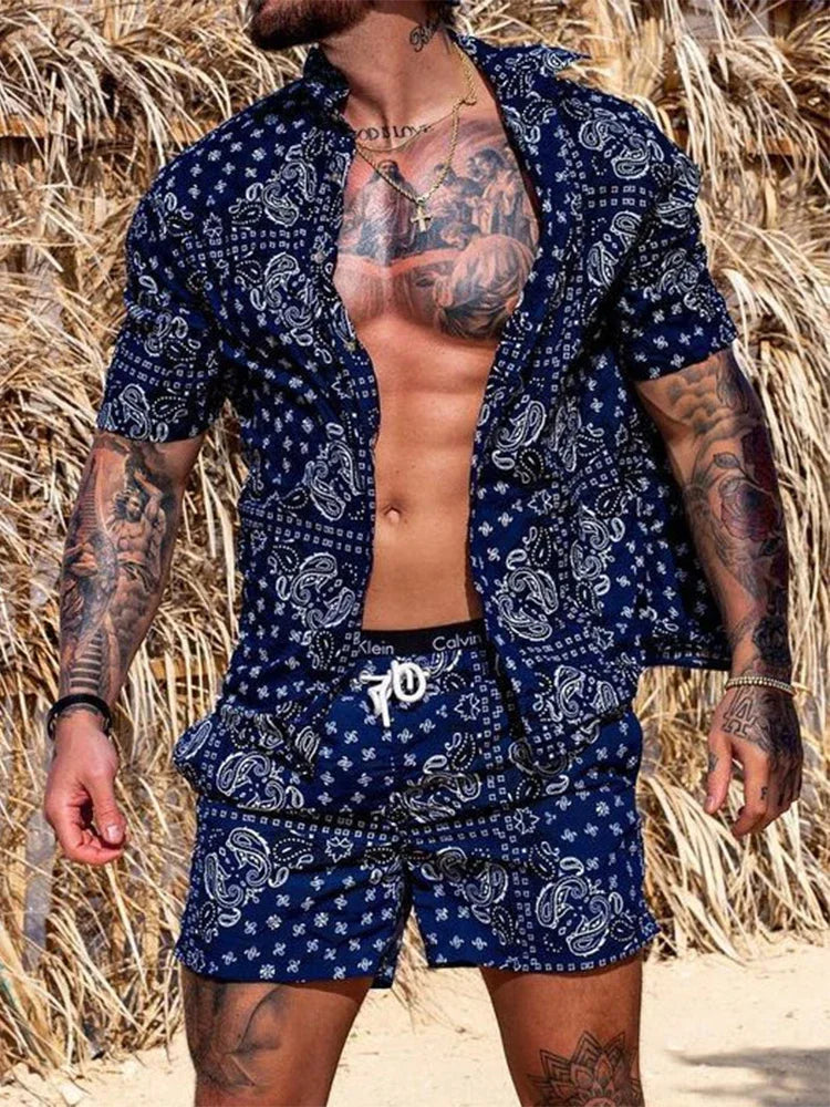 Trendy men two piece Beach set