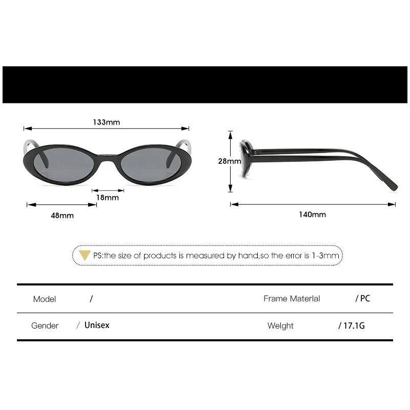 Popular Vintage Oval Sunglasses