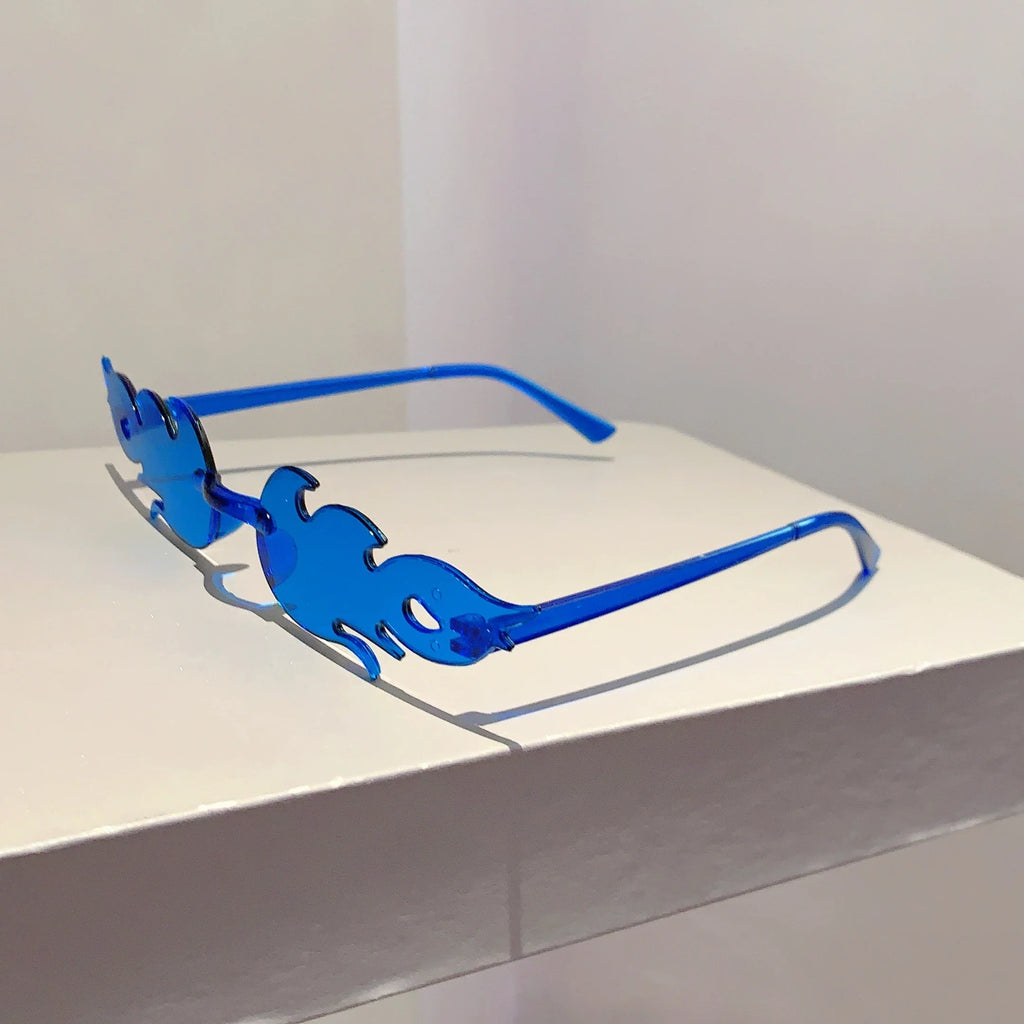 12 PCS  Flame Shaped Sunglasses