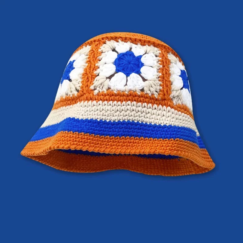 New Crochet Korean Handmade Bucket Hat