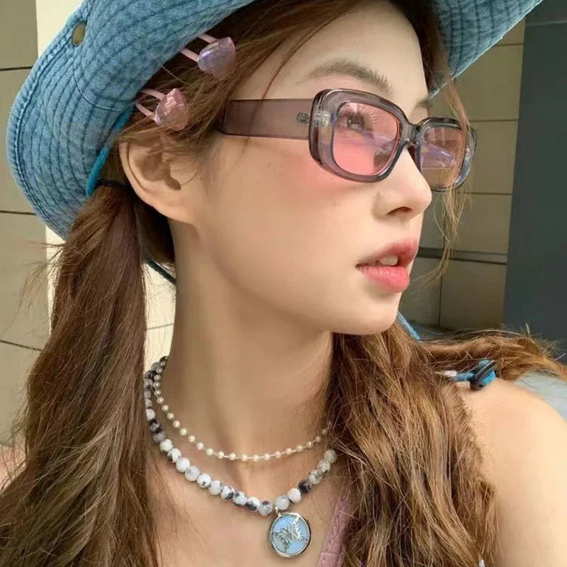 13pcs Small Square Retro Sunglasses