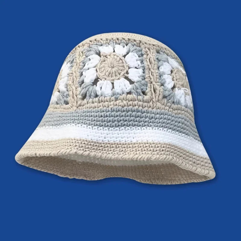 New Crochet Korean Handmade Bucket Hat