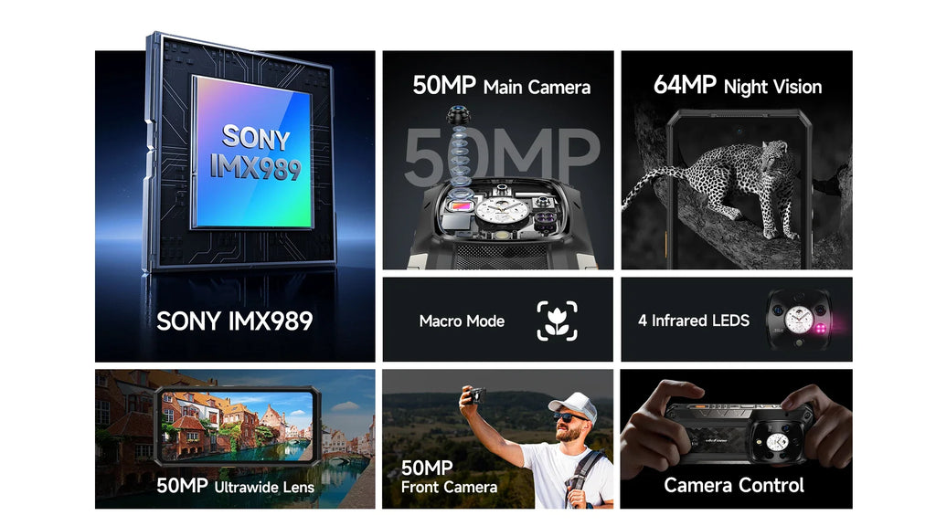 Ulefone Armor 28 Pro 5G AI Rugged Phone 512GB ROM Smartphone 120W MTK Dimensity 7300  10600mAh 6.67”AMOLED 64MP Mobile phone