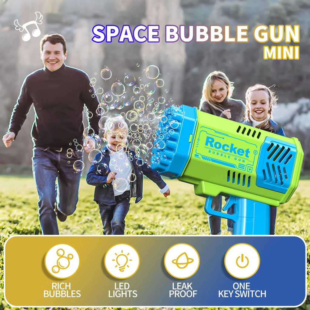 40 hole handheld light bubble gun