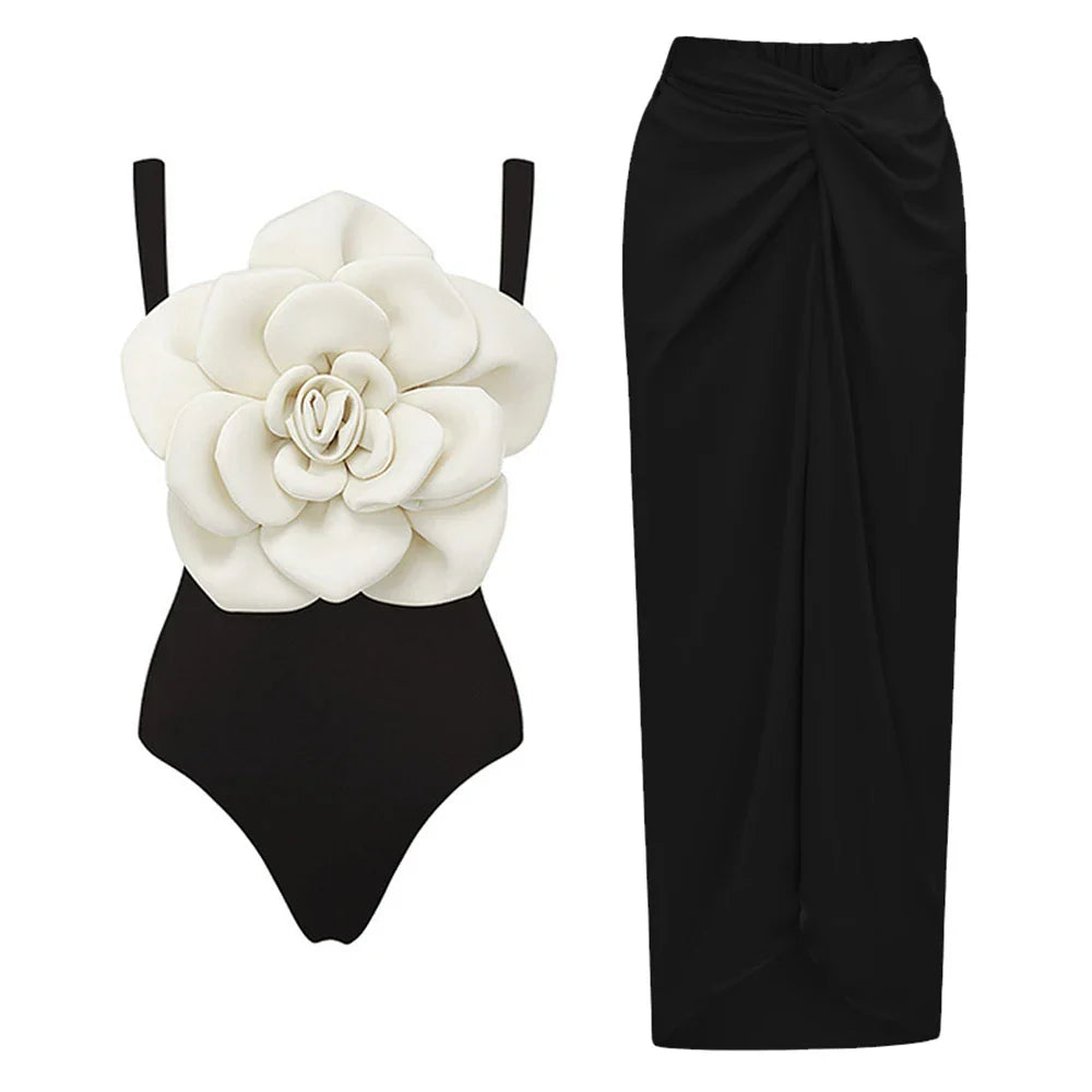 Hibiscus one piece swimsuit