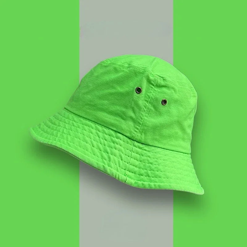Fluorescent Bucket Summer Hat