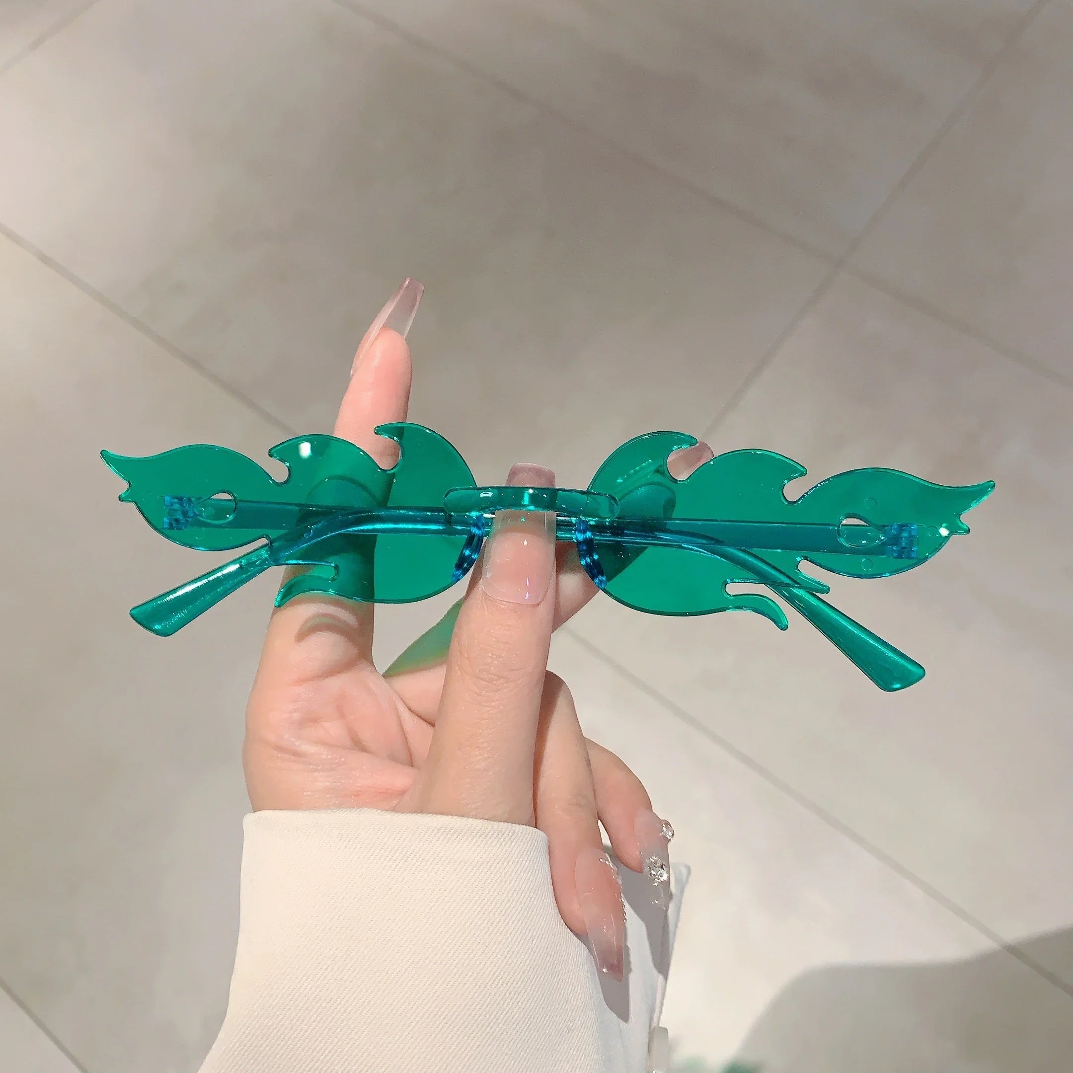 12 PCS  Flame Shaped Sunglasses