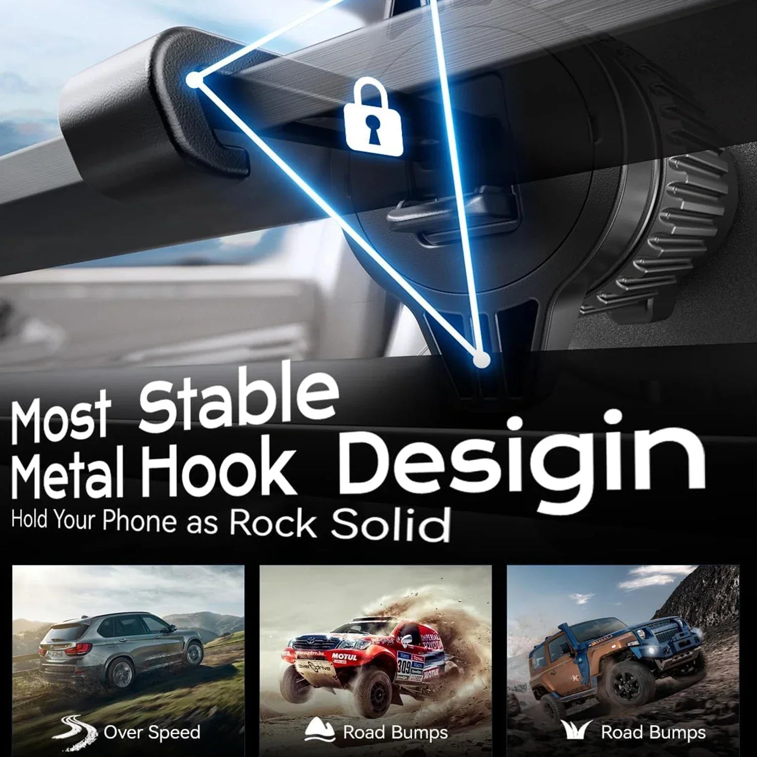 UYUXIO Magnetic Wireless Car Phone Charger Adapter 15W Air Vent Magnetic Car Phone Holder for iPhone & Android