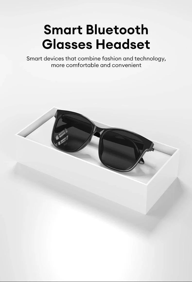 New Original HYUNDAI C8 Smart Glasses Headphones Wireless Bluetooth Sunglasses Outdoor Sport Earphones HD Mic Calling