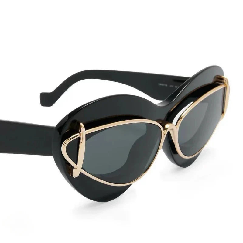 Cat Eye UV400 Outdoor Protection Double Frame sunglasses