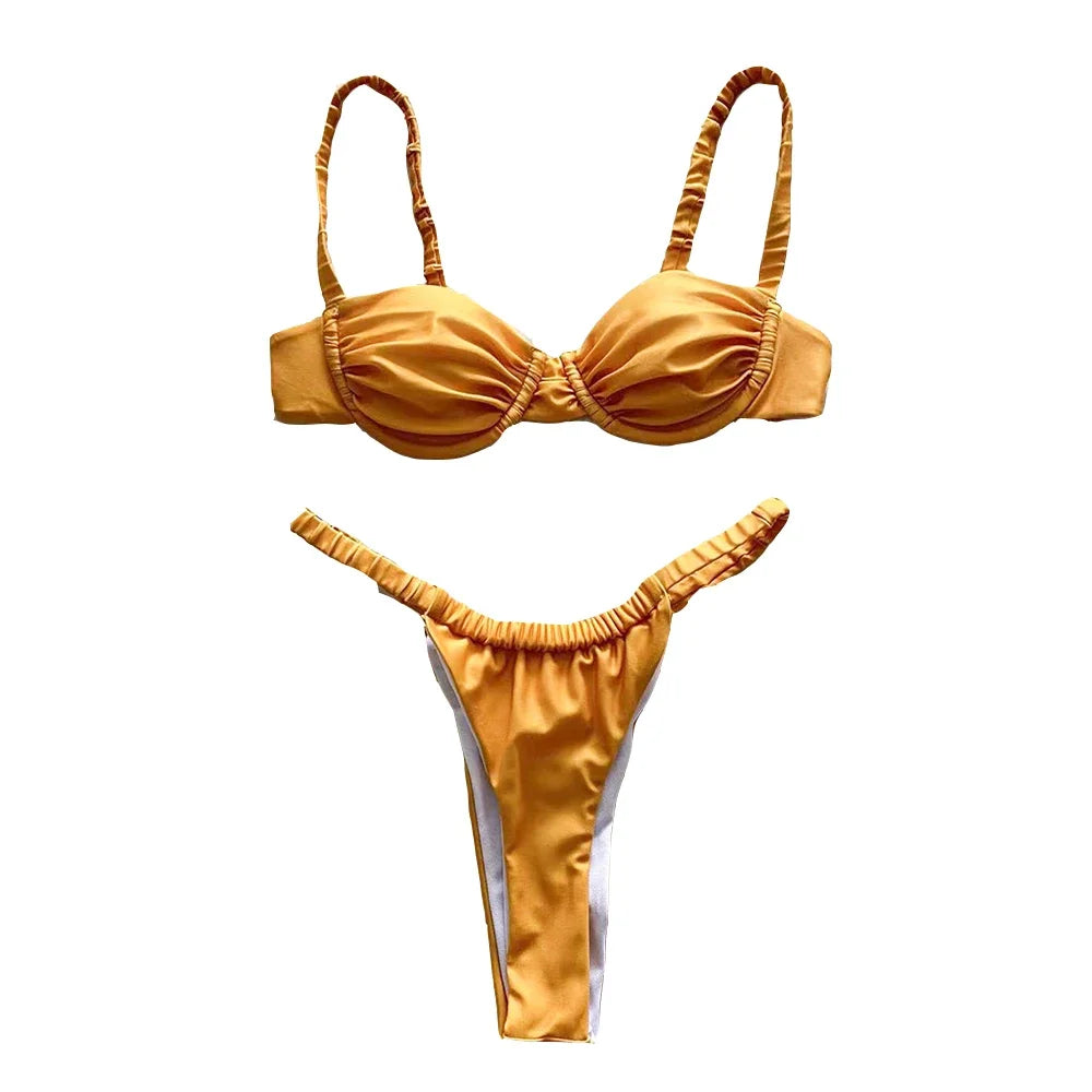 Golden Girl two piece swimsuit