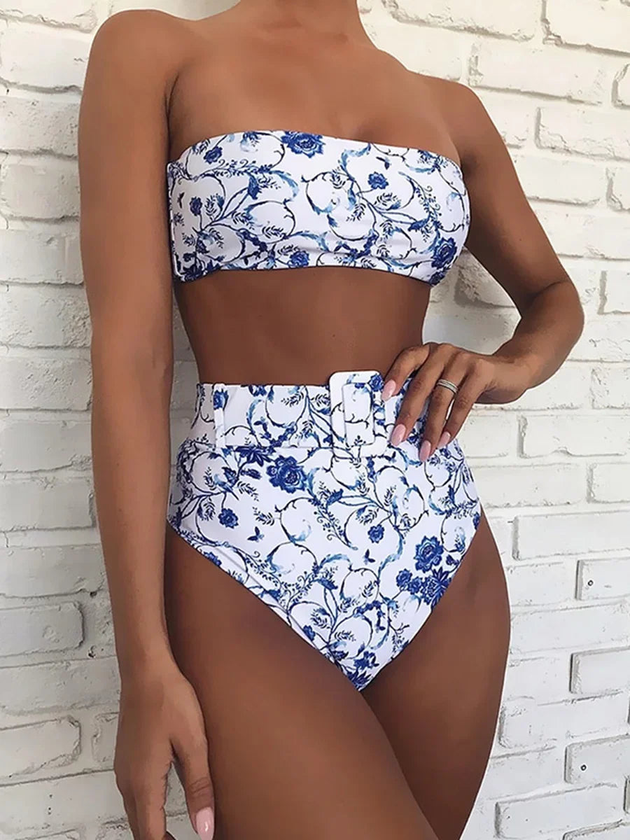 Sally High Waist two piece swimsuit