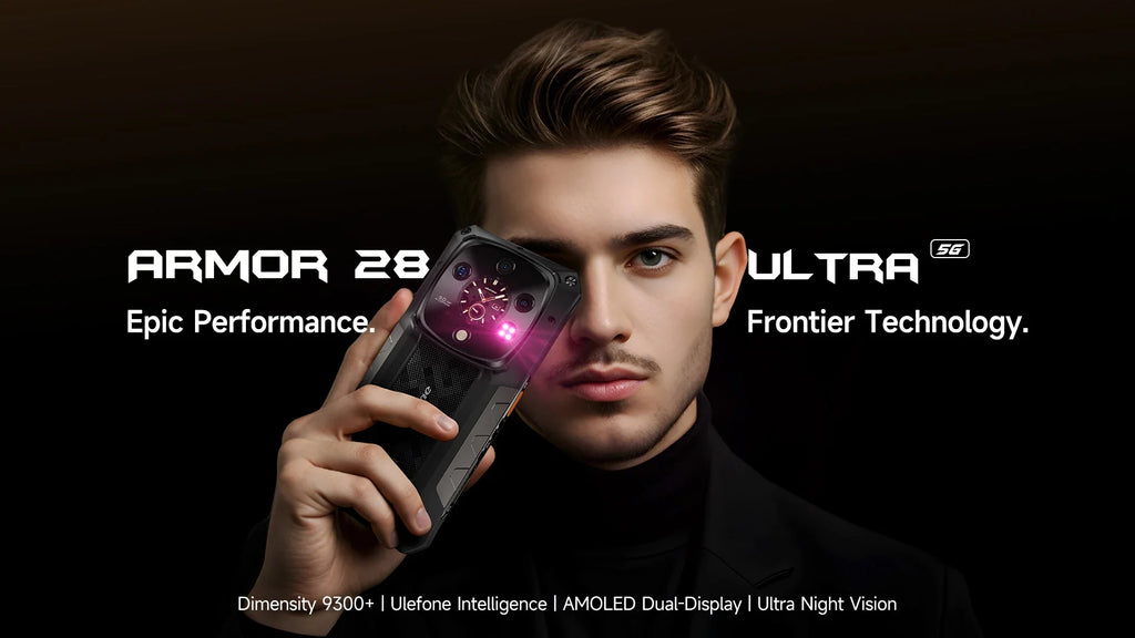 Ulefone Armor 28 Ultra 5G AI Rugged Phone 1TB ROM+32GB RAM Android Smartphone AMOLED 6.67" 10600mAh