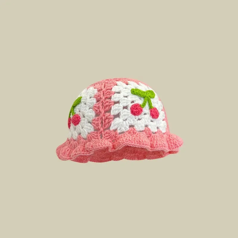 Handmade Knitted Bucket  Hat