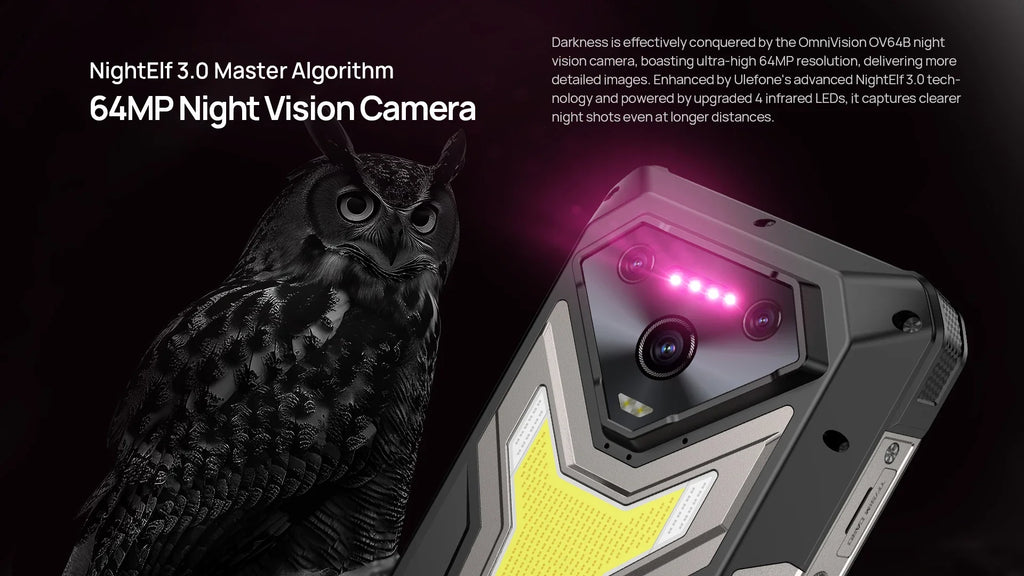 Ulefone Armor 34 Pro 5G AI Rugged Phone 25500mAh Up to 32GB+512GB Built-in Projector 120Hz 6.95" NFC Smartphone