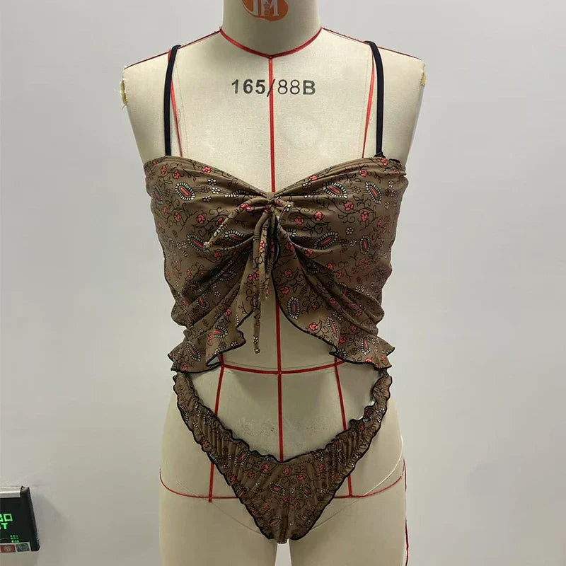 Olivia Retro three piece swimsuit