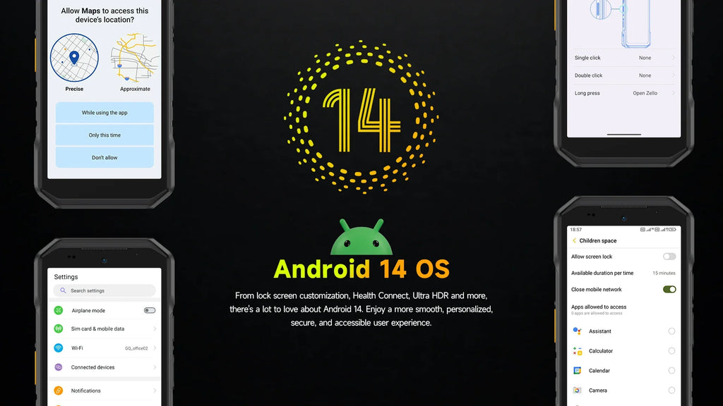 Ulefone Armor X32 4G Rugged Phone Android 14 Waterproof Smartphone 12GB RAM, 128GB ROM NFC Night Mobile Phone Global Version