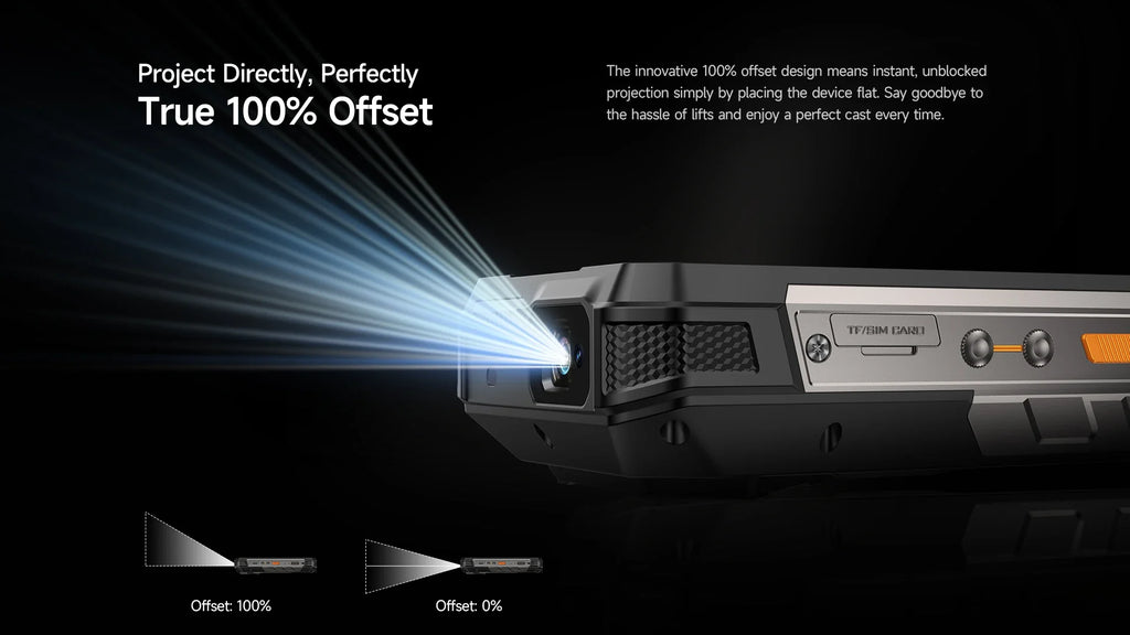 Ulefone Armor 34 Pro 5G AI Rugged Phone 25500mAh Up to 32GB+512GB Built-in Projector 120Hz 6.95" NFC Smartphone